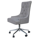 Upholstered Curved Button Back Office Chair by Lavishway | Fabric Chairs-31053