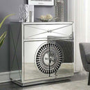 Crystal Mirrored 2 Doors & 1 Drawer Chest by Lavishway | Chest Of Drawers-25794