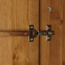 Copenhagen Solid Pine 2 Doors Wardrobe by Lavishway | Wardrobe-30184