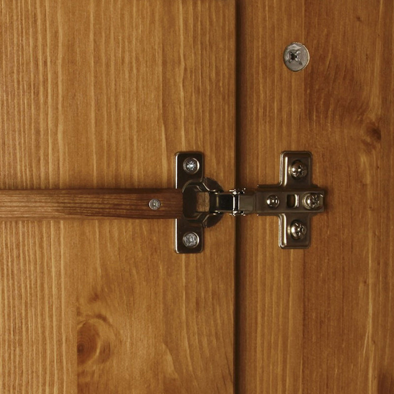 Copenhagen Solid Pine 2 Doors Wardrobe by Lavishway | Wardrobe-30184