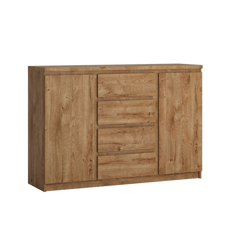 Fribo 2 Doors & 4 Drawers Oak Sideboard by Lavishway | Sideboards-30355