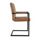 Ashley Upholstered Tan Carver Dining Chair by Lavishway | Dining Chairs-32849