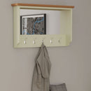 Grantham White Painted Hall Bench Top by Lavishway | Hall Trees-33679