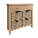 Guildford Solid Oak 2 Drawers Cabinet by Lavishway | Hallway Cabinets-32061