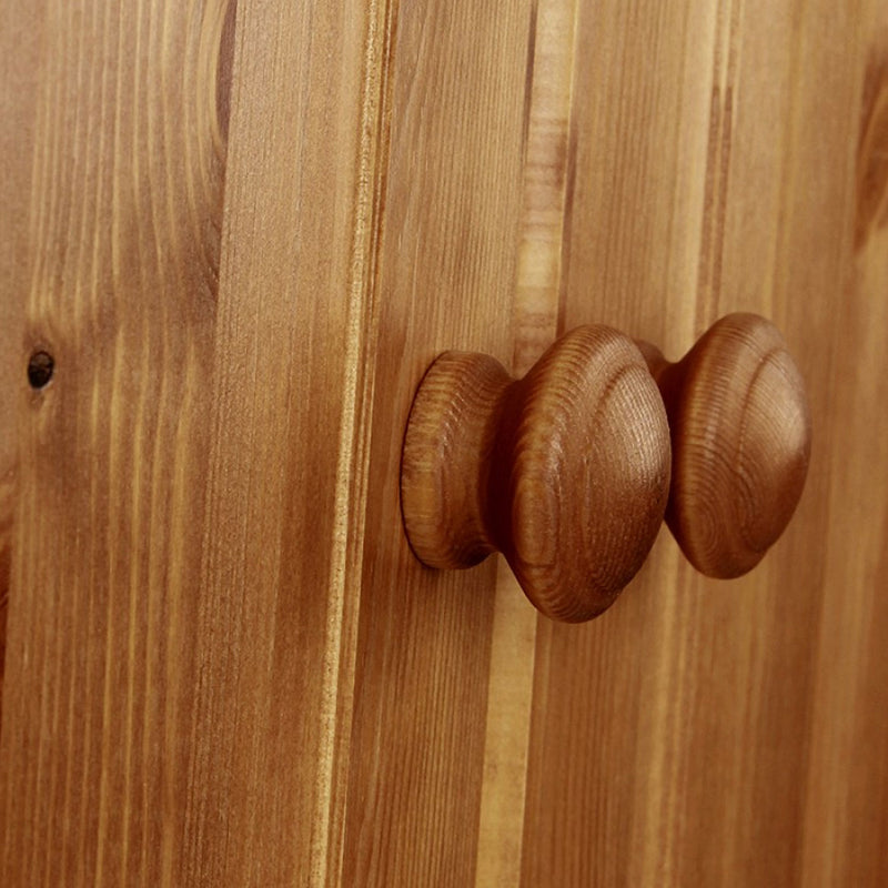 Copenhagen Solid Pine 2 Doors Wardrobe by Lavishway | Wardrobe-30183