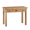 Chunky Oak 3 Drawers Dressing Table by Lavishway | Dressing Tables-32458
