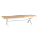 Tattershall Oak Cross Extending White Table by Lavishway | Dining Tables-33134
