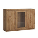 Fribo Oak Finish 3 Doors Wooden Sideboard by Lavishway | Sideboards-30351