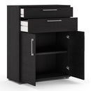 Prima Black Woodgrain 2 Doors Filing Cabinet by Lavishway | Filing Cabinets-29259