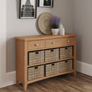 Guildford Solid Oak 3 Drawers Cabinet by Lavishway | Hallway Cabinets-32050