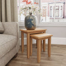 Guildford Solid Oak Nest Of 2 Table by Lavishway | Nest of Tables-31981