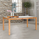 Tribeca Solid Oak Glass Top Dining Table by Lavishway | Dining Tables-30960