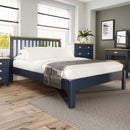 Rutland Blue Oak Top Bed Frame by Lavishway | Wooden Beds-36429