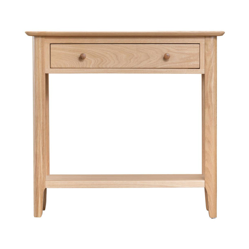 Nordic Oak Single Drawer Console Table by Lavishway | Hallway Console Table-32302