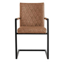 Ashley Upholstered Tan Carver Dining Chair by Lavishway | Dining Chairs-32847
