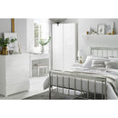 Puro Modern 2 Doors White Wardrobe by Lavishway | Wardrobe-34151