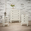 Antoinette White 5 Drawer Chest by Lavishway | Chest Of Drawers-30806