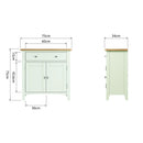 Grantham White 2 Doors Sideboard by Lavishway | Sideboards-31163