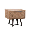Hamsterley Solid Wood Lamp Table by Lavishway | Side Tables-31886