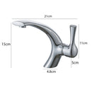 Classic Style Single Handle Chrome Basin Tap by Lavishway | Bathroom Faucet-49088