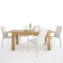Cortina Extendable Dining Table with 6 Chairs by Lavishway | Dining Table Set-30585