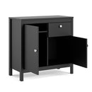 Madrid Matt Black Wooden 2 Doors Sideboard by Lavishway | Sideboards-29948