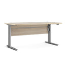 Prima Oak Desk With Steel Adjustable Legs by Lavishway | -28703