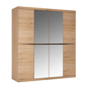 Kensington 4 Door Doors Oak Wardrobe by Lavishway | Wardrobe-30066