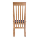 Nordic Oak Slat Back Dining Chair Set of 2 by Lavishway | Dining Chairs-32297