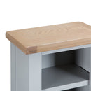 Tattershall Oak Top Narrow Bookcase in Grey by Lavishway | Book Shelves and Cabinets-33109