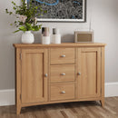 Guildford Solid Oak 2 Doors Large Sideboard by Lavishway | Sideboards-32009