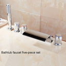 5 Piece Chrome Finished Bathtub Tap Set by Lavishway | Bathtub Faucets-49277