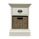 Wicklewood 1 Basket Unit Cabinet in White by Lavishway | Hallway Cabinets-33737