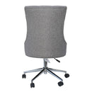 Upholstered Curved Button Back Office Chair by Lavishway | Fabric Chairs-31054