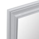 Tattershall Oak Top Frame Wall Mirror in Grey by Lavishway | Wall Mirrors-33062