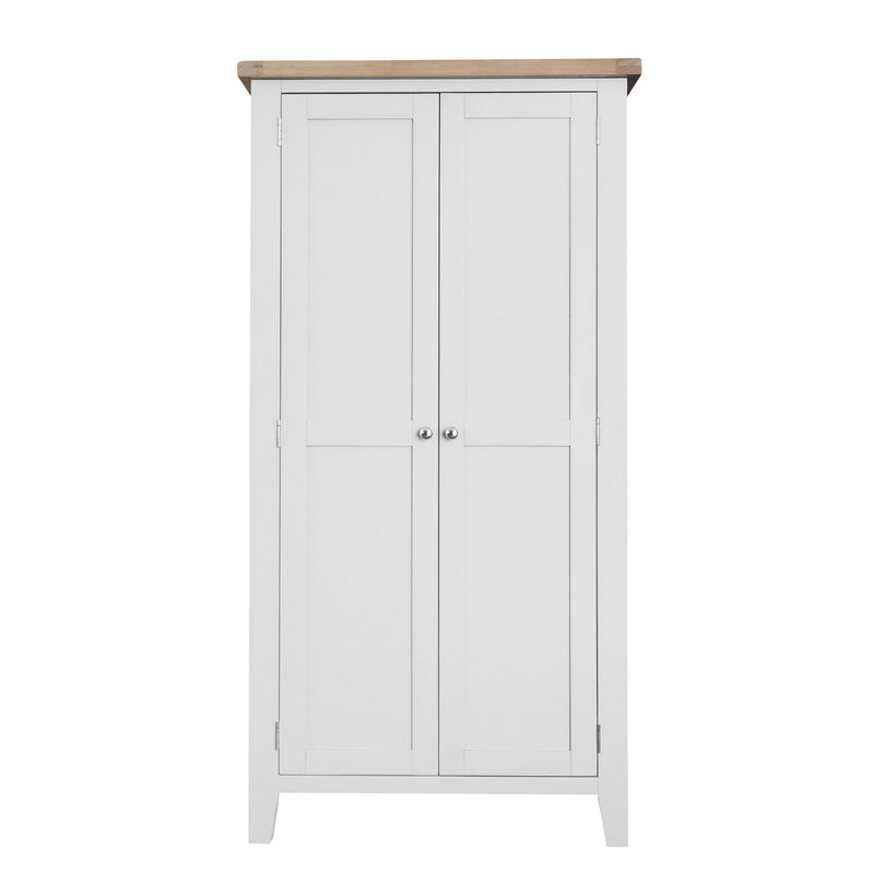 Tattershall Oak Top Full Hanging Wardrobe by Lavishway | Wardrobe-32941