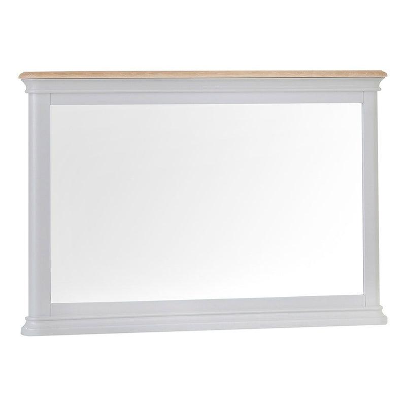 Marseille Soft Grey Painted Wall Mirror by Lavishway | Wall Mirrors-31813