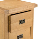 Chunky Oak Narrow 4 Drawer Chest by Lavishway | Chest Of Drawers-37262
