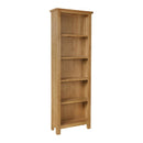 Oregon Rustic Oak Finish Large Bookcase by Lavishway | Book Shelves and Cabinets-36237