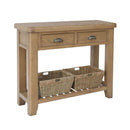 Heirloom Solid Oak Console Table by Lavishway | Hallway Console Table-35898