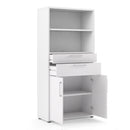 Prima White 2 Doors Bookcase With 4 Shelves by Lavishway | Book Shelves and Cabinets-29237