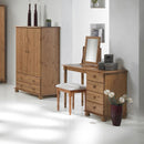 Copenhagen 4 Drawers Dressing Table by Lavishway | Dressing Tables-30157