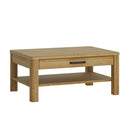 Cortina Oak Finish 1 Drawer Coffee Table by Lavishway | Coffee Tables-30017