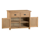 Chunky Oak 2 Doors 2 Drawers Wooden Sideboard by Lavishway | Sideboards-32563