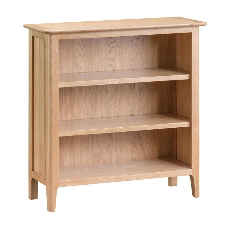 Nordic Classic Oak Wide Bookcase by Lavishway | Book Shelves and Cabinets-32173
