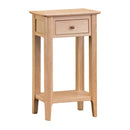Nordic Oak 1 Drawer Telephone Table by Lavishway | Side Tables-32178