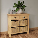 Oregon Oak 2 Drawer 4 Basket Unit Cabinet by Lavishway | Hallway Cabinets-31769