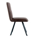 Contemporary Faux Leather Brown Dining Chair by Lavishway | Dining Chairs-32896