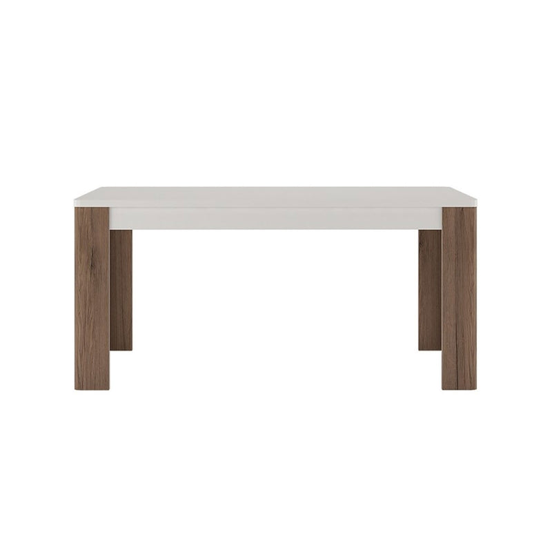 Toronto Dining Table with 4 White Chairs by Lavishway | Dining Table Set-30578