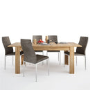 Cortina Extendable Dining Table with 4 Chairs by Lavishway | Dining Table Set-30603